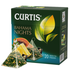 Curtis «Bahama Nights»зеленый чай (20 пирамидок)