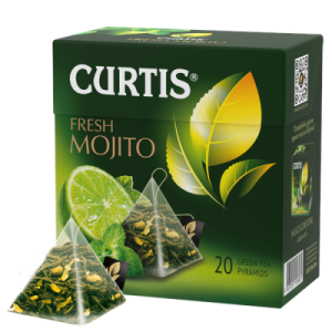 Curtis «Fresh Mojito»зеленый чай (20 пирамидок)